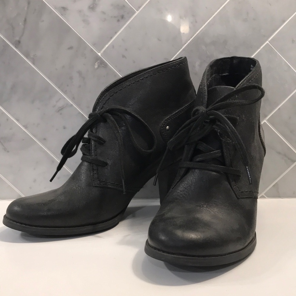 Clarks heel booties size 10